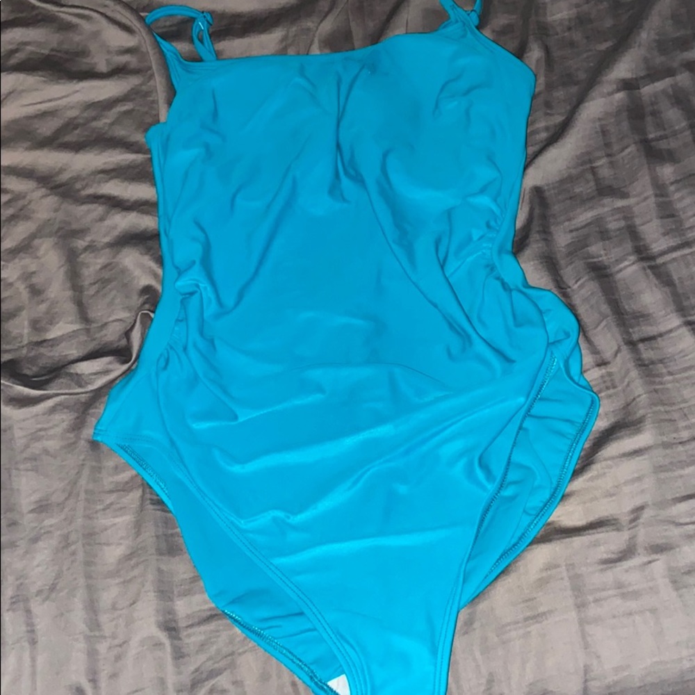 teal one piece